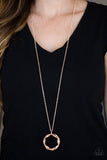 A381 - Millennial Minimalist Copper Necklace by Paparazzi Accessories on Fancy5Fashion.com