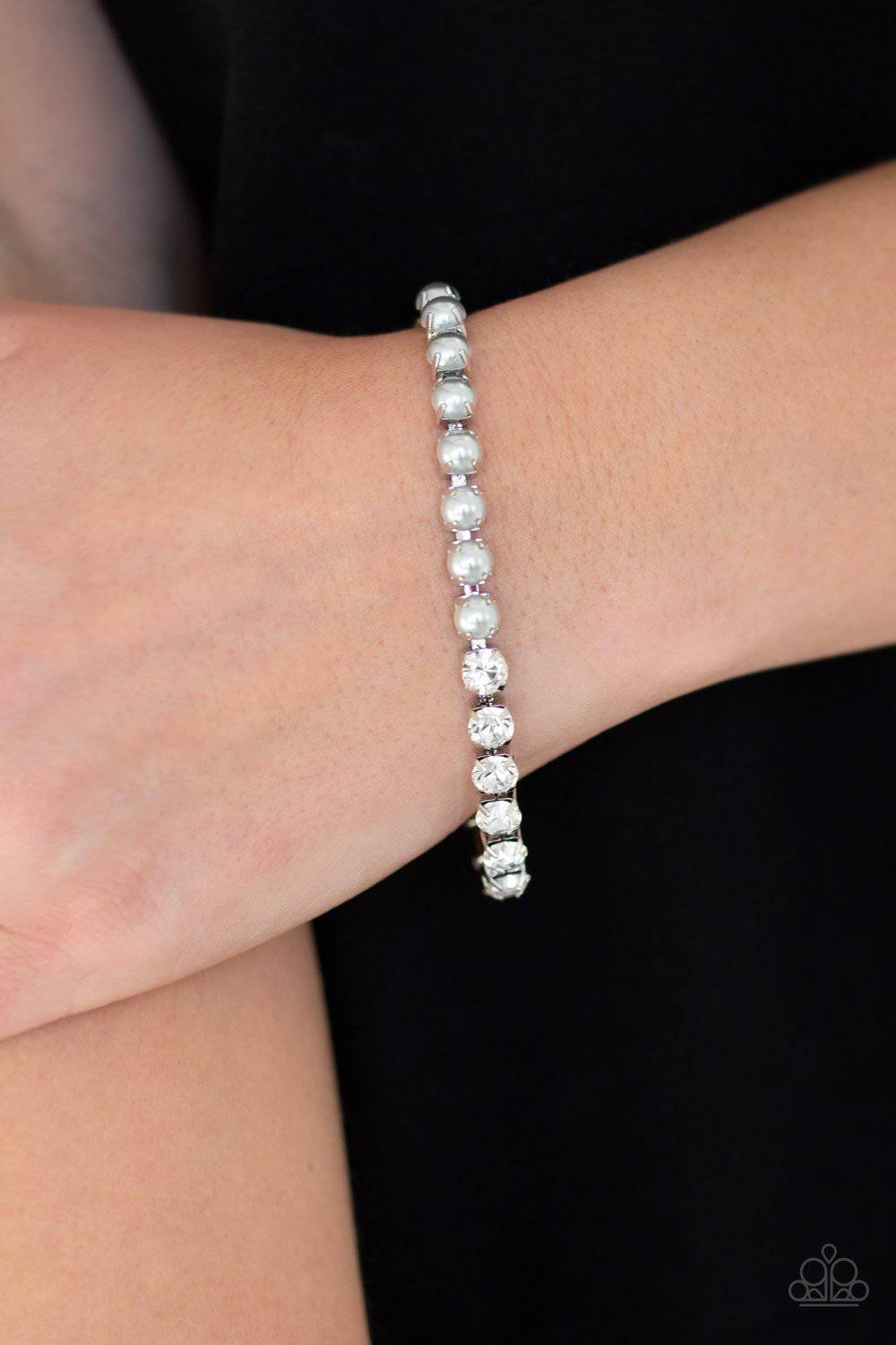 B246 - Out Like A SOCIALITE Silver Bracelet by Paparazzi Accessories on Fancy5Fashion.com