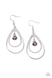D255 - REIGN On My Parade Blue Earrings by Paparazzi Accessories on Fancy5Fashion.com