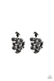 D327 - Galaxy Glimmer Black Earrings by Paparazzi Accessories on Fancy5Fashion.com