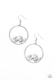 D336 - Cue The Confetti White Earrings by Paparazzi Accessories on Fancy5Fashion.com