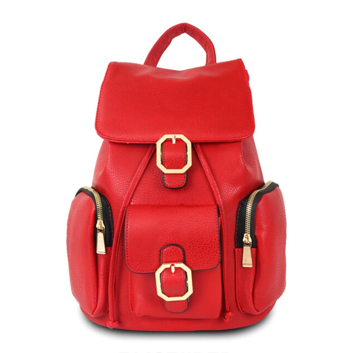 Red Triple Pocket Backpack