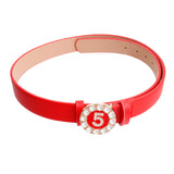 Red and Gold Designer 5 Belt