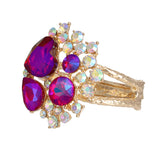 Royal Heartbeat Purple Crystal Bracelet