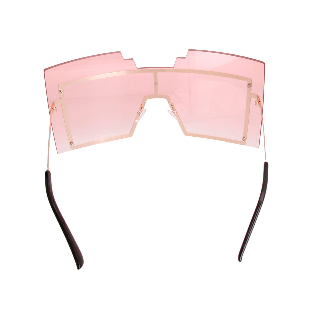 Oversized Pink Shield Sunglasses at Fancy5Fashion.com