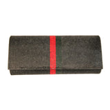 Black Designer Style Rounded Clutch