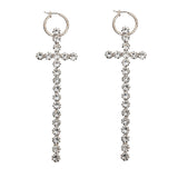 Rhinestone Cross Earrings by Fancy5Fashion on Fancy5Fashion.com
