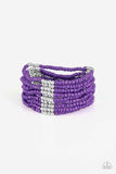 B102 - Outback Odyssey Purple Bracelet by Paparazzi Accessories on Fancy5Fashion.com