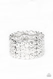 B142 - Tectonic Texture Silver Bracelet by Paparazzi Accessories on Fancy5Fashion.com