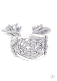 B163 - Macrame Mode Silver Bracelet by Paparazzi Accessories on Fancy5Fashion.com