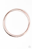 B184 - Awesomely Asymmetrical Rose Gold Bracelet by Paparazzi Accessories on Fancy5Fashion.com