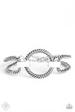 B24 - Desert Cat Silver Bracelet by Paparazzi Accessories on Fancy5Fashion.com