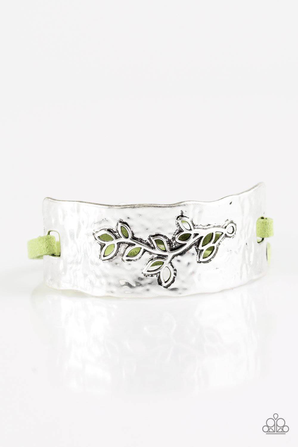 B88 - Branching out Green Bracelet by Paparazzi Accessories on Fancy5Fashion.com