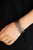 B116 - WEAVE An Impression Black Bracelet by Paparazzi Accessories on Fancy5Fashion.com