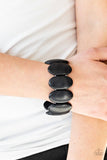 B145 - Dramatically Nomadic Black Bracelet by Paparazzi Accessories on Fancy5Fashion.com