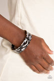 B73 - Glaze Days Black Bracelet by Paparazzi Accessories on Fancy5Fashion.com