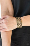 B45 - The Big Bloom Silver Bracelet by Paparazzi Accessories on Fancy5Fashion.com