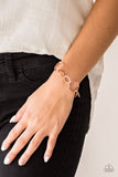 B208 - Ring up the Curtain Copper Bracelet by Paparazzi Accessories on Fancy5Fashion.com
