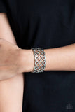 B45 - The Big Bloom Silver Bracelet by Paparazzi Accessories on Fancy5Fashion.com