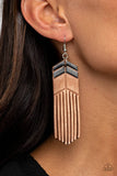 D177 - Desert Trails Black Earrings by Paparazzi Accessories on Fancy5Fashion.com
