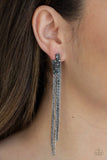 D233 - Radio Waves Brass Earrings by Paparazzi Accessories on Fancy5Fashion.com