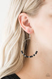 D311 - Stone Spa Black Earrings by Paparazzi Accessories on Fancy5Fashion.com