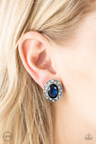 D1 - East Side Etiquette Blue Earrings by Paparazzi Accessories on Fancy5Fashion.com
