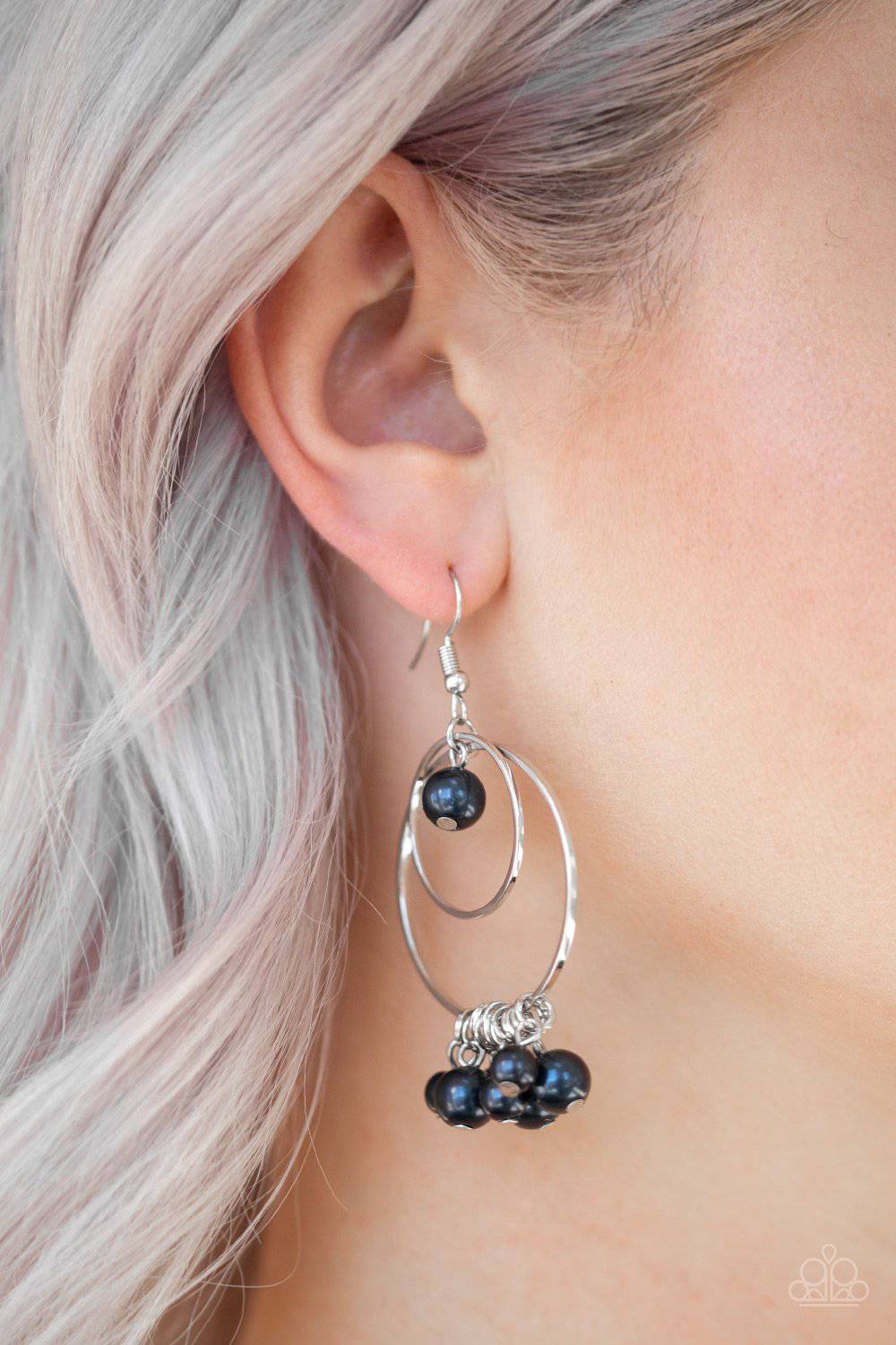 D127 - New York Attraction Blue Earrings - Fancy5Fashion by Paparazzi Accessories on Fancy5Fashion.com