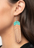 D177 - Desert Trails Black Earrings by Paparazzi Accessories on Fancy5Fashion.com