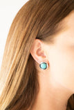 D66 - Out Of This Galaxy Blue Earrings by Paparazzi Accessories on Fancy5Fashion.com
