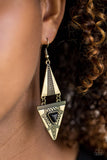 D80 - El Paso Edge Earrings by Paparazzi Accessories on Fancy5Fashion.com