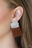 D166 - Plume Bloom Earrings by Paparazzi Accessories on Fancy5Fashion.com