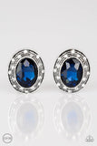 D1 - East Side Etiquette Blue Earrings by Paparazzi Accessories on Fancy5Fashion.com
