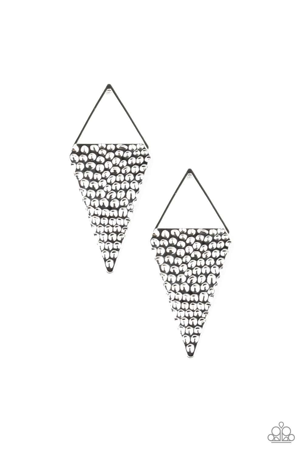 D116 - Have A Bite Silver Earrings by Paparazzi Accessories on Fancy5Fashion.com