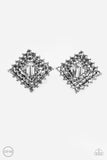 D13 - Kensington Keepsake Silver Clip-On Earrings by Paparazzi Accessories on Fancy5Fashion.com