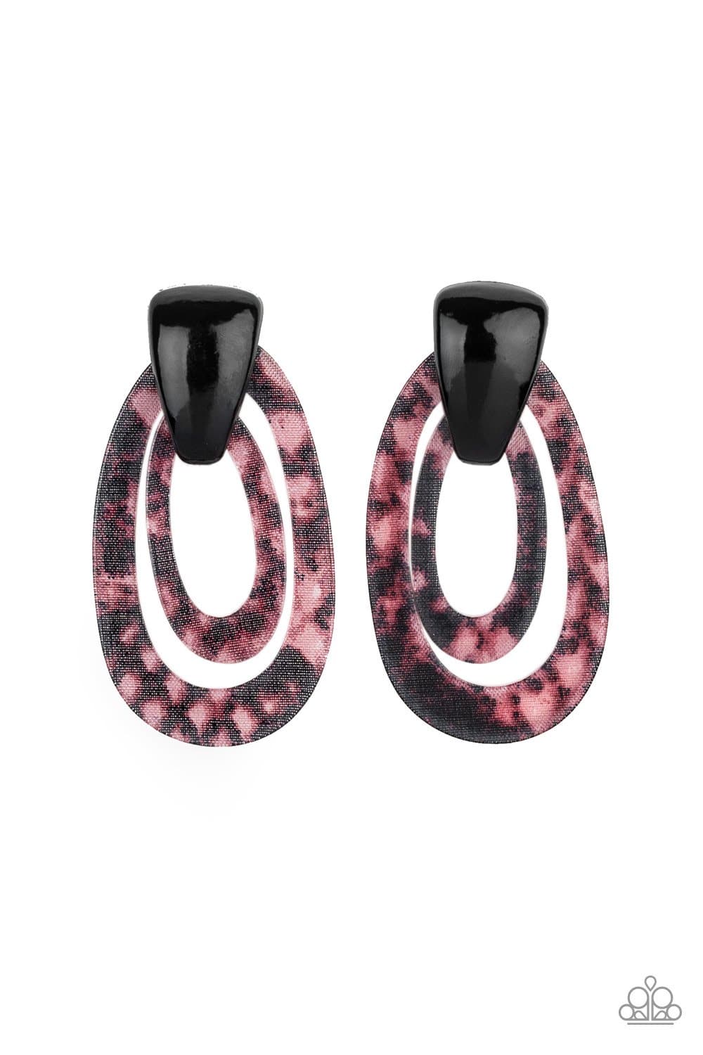 D130 - The HAUTE Zone Earrings by Paparazzi Accessories on Fancy5Fashion.com