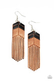 D177 - Desert Trails Black Earrings by Paparazzi Accessories on Fancy5Fashion.com