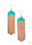 D177 - Desert Trails Black Earrings by Paparazzi Accessories on Fancy5Fashion.com