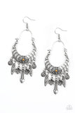D180 - Nature Escape Orange Earrings by Paparazzi Accessories on Fancy5Fashion.com
