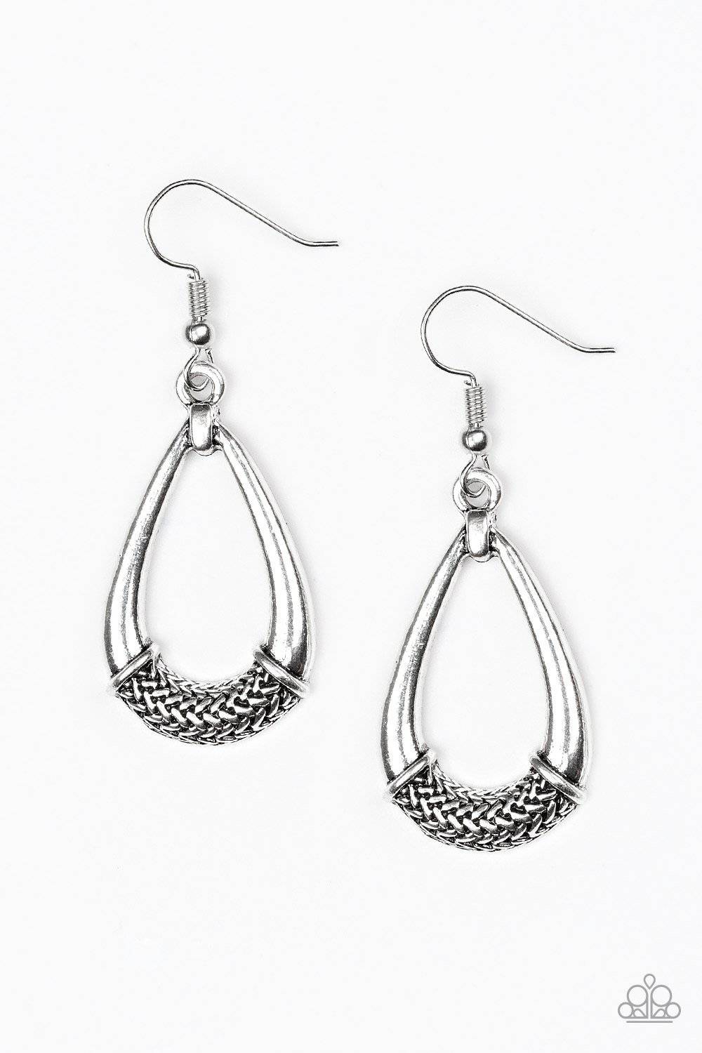 D230 - Trending Texture Earrings by Paparazzi Accessories on Fancy5Fashion.com