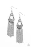D236 - Insane Chain Silver Earrings by Paparazzi Accessories on Fancy5Fashion.com