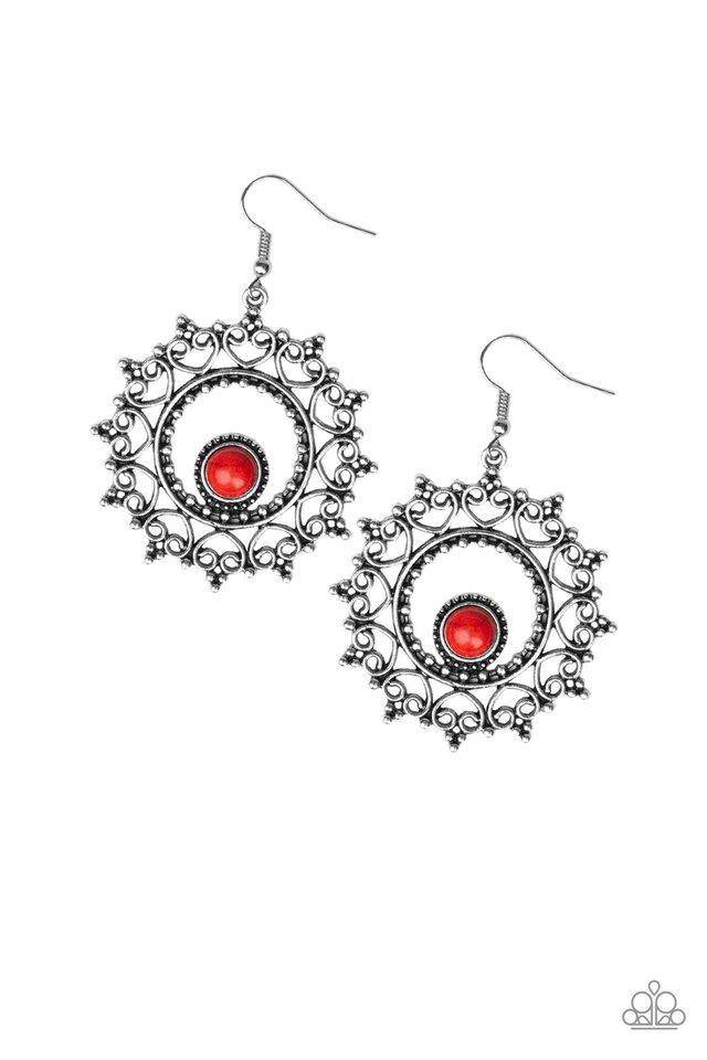 D239 - Wreathed Whimsicality Earrings by Paparazzi Accessories on Fancy5Fashion.com