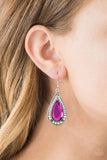 D258 - Superstar Stardom Pink Earrings by Paparazzi Accessories on Fancy5Fashion.com