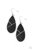D307 - Sequoia Forrest Black Earrings by Paparazzi Accessories on Fancy5Fashion.com