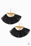 D31 - Fox Trap Fringe Gold Earrings by Paparazzi Accessories on Fancy5Fashion.com