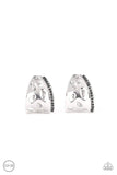 D339 - Blissed Out Black Clip On Earrings by Paparazzi Accessories on Fancy5Fashion.com