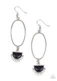 D348 - SOL Purpose Blue Earrings by Paparazzi Accessories on Fancy5Fashion.com