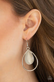 D68 - Color Me Cool White Earring by Paparazzi Accessories on Fancy5Fashion.com