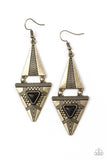 D80 - El Paso Edge Earrings by Paparazzi Accessories on Fancy5Fashion.com