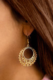 D165 - Grapevine Glamorous Gold Earrings by Paparazzi Accessories on Fancy5Fashion.com